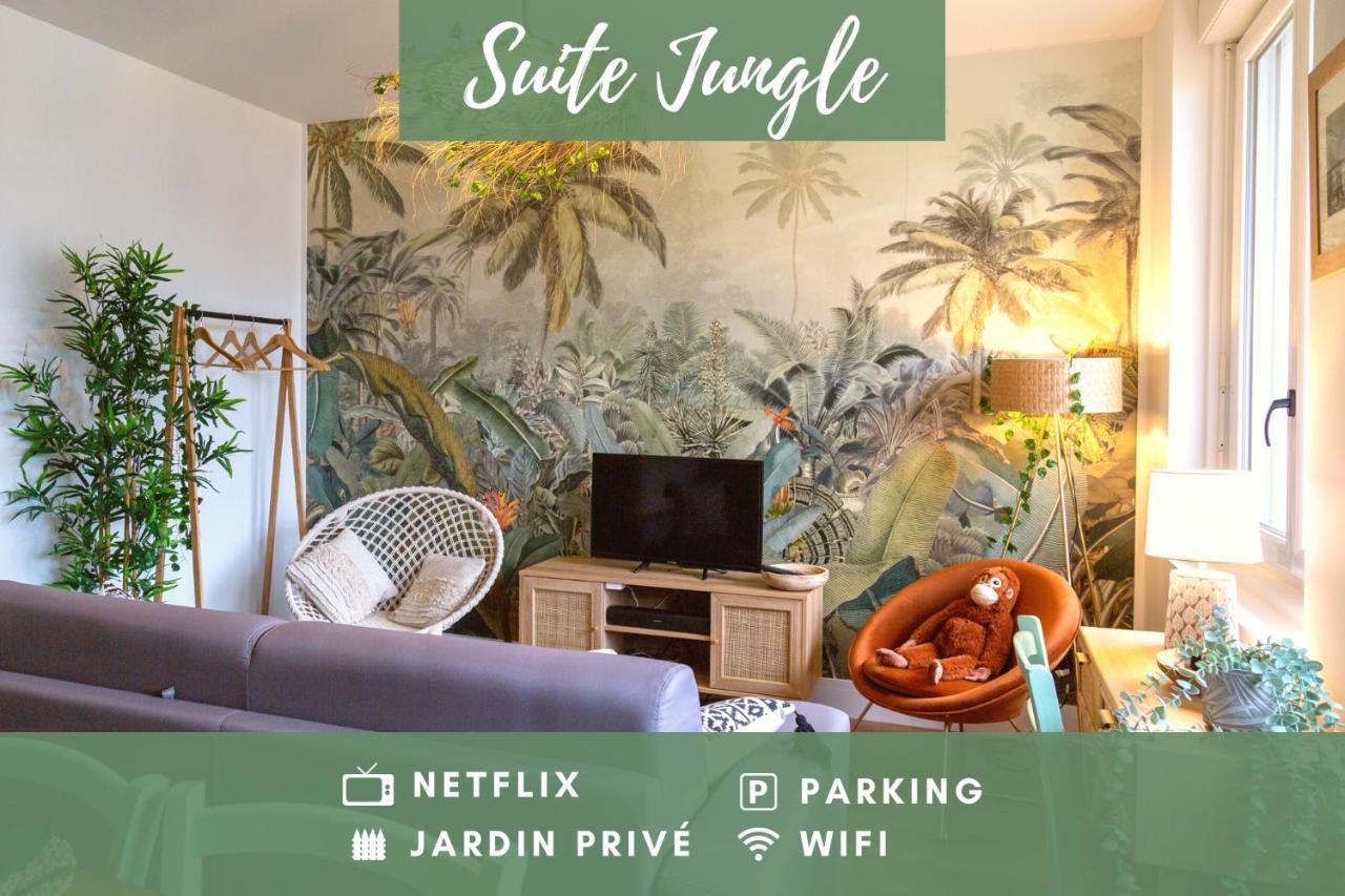 Suite Jungle - Jardin, Netflix Et Parking - Le Manoir Aux Pommes Orbec Eksteriør bilde